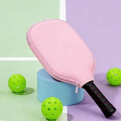 Pickleball Rackethoes - Peddelhoes Tennis - Sportuitrusting Beschermen - Waterafstotend Neopreen - 30 x 21 cm - roze