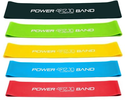 4FIZJO Serie - Weerstandsband Mini BAND - Geel - 0,8 mm - Progressieve Weerstand