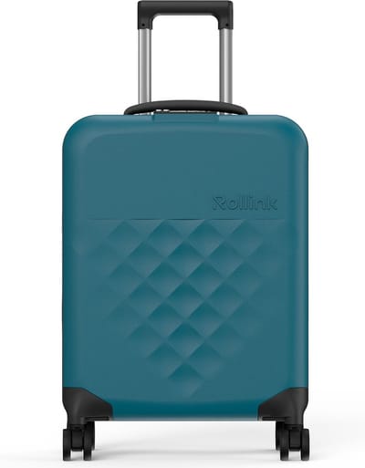 Rollink Vega 360 4 wielen Cabinewagen S 55 cm - Harde bagage - TSA slot - deep lagoon