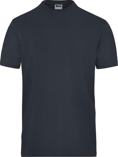 James and Nicholson Heren Organisch Katoenen Stretch T-Shirt (Koolstof)