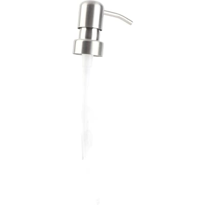 Vervangende Pomp Roestvrij Staal Zeep en Lotion Dispenser Pomp Vervangende Kop voor 26mm 27.4mm Diameter Type 1 zilver