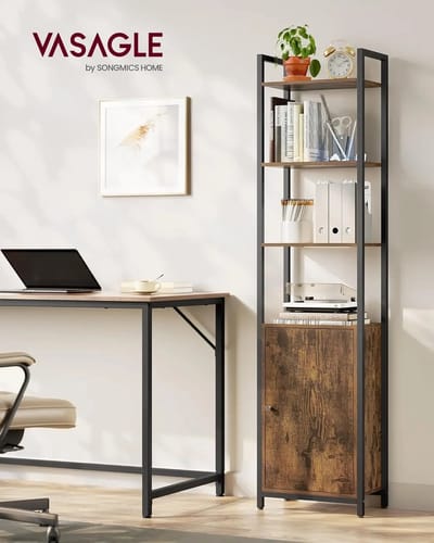 Boekenrek - Boekenplank - Kastje - Zwart - Boekenkast - Kast - Dressoir - Kast Woonkamer - Woonkamer - Garderobe - Organizer - Opbergkast - Opbergkasten