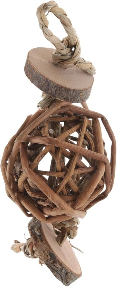 Knaagdier Speelgoed - Kauwsnack Huisdieren - Gezonde Tanden - Natuurlijk Voedzaam - 5 x 8 cm - Natuurlijk