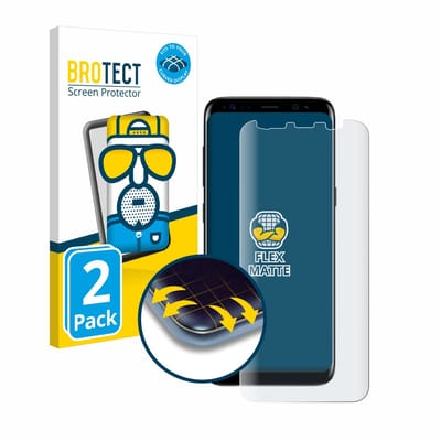 BROTECT - Screenprotector voor Samsung Galaxy S8 - Folie Beschermfolie matte volledig dekking 2 Stuks