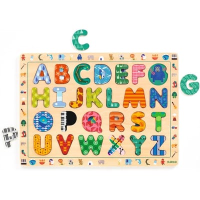 DJECO houten puzzel Alfabet 3 jr+