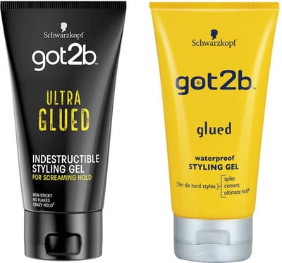 [Combo]  Schwarzkopf got2b glued waterproof gel & Schwarzkopf Got2b gel glued extra/ook voor pruiken