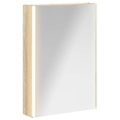 vidaXL - Badkamerspiegelkast - Sonoma - Eik - 43 - x - 11,5 - x - 60,5 - cm - Bewerkt - hout