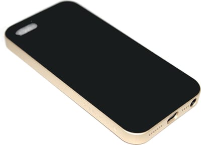 Rubber goud hoesje Geschikt voor iPhone 5 / 5S / SE