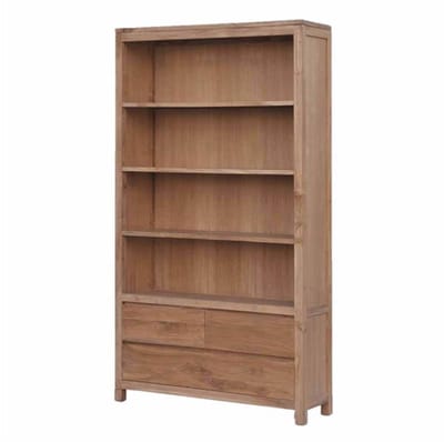 Tower Living Boekenkast Corona teakhout 210x120 cm