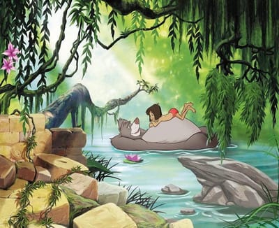 Fotobehang Jungle Book - Meerkleurig - 2,54m X 368cm