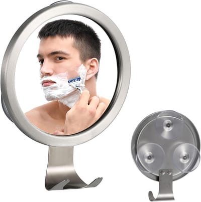 Mistvrije Douchespiegel met 3 Zuignappen - Anti-Condens Scheerspiegel voor Douche en Badkamer