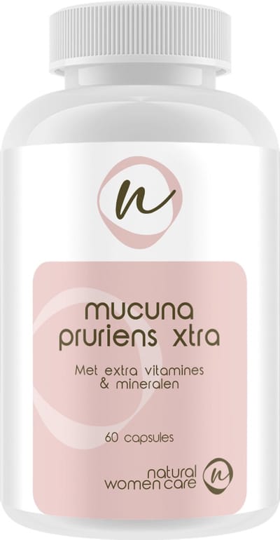 Natural Women Care - Mucuna Pruriens Xtra - 15% natuurlijke L-Dopa - Verrijkt met vitamine C en E, zink en selenium