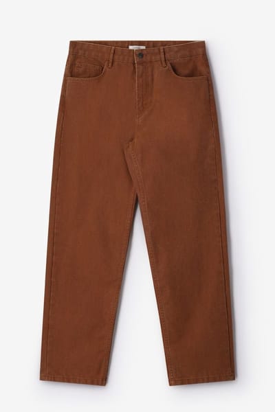 Sissy-Boy - Bruine mid-rise loose fit jeans