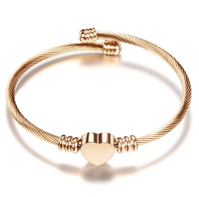 Actie4you® - Armband Dames - Hartje - Armband Verstelbaar - Armbandje Vrouw – Rose