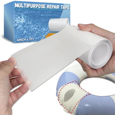 Multifunctionele Opblaasbare Reparatieset - Waterdichte Repair Tape 4 in x 18 m voor Zwembad, Luchtmatras, Tent, en Meer
