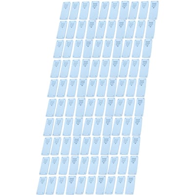 100 Étiquettes Fait Main Microfibre Durable Impression Claire Lisse Pratique Étiquettes à Coudre 02