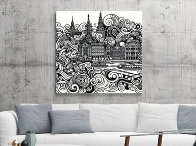 Kunstprint | Wanddecoratie | Dibond | 30 × 30 cm