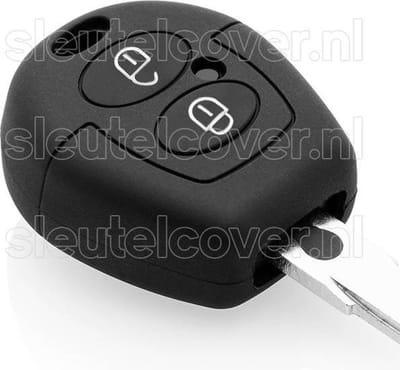 Autosleutel Hoesje geschikt voor Seat - SleutelCover - Silicone Autosleutel Cover - Sleutelhoesje Zwart