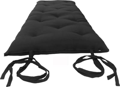Japanse Futonmatras - Opvouwbaar Kussen - Yoga Meditatie - Traditioneel Ontwerp - 203 cm - Zwart