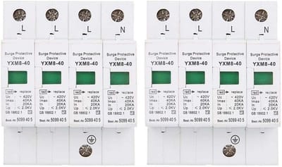 Overspanningsbeveiliging 4P 40KA voor Hoofdschakelkast - Set van 2 Stuks