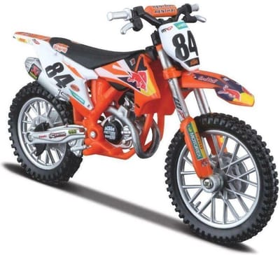 Bburago Schaalmodel Crossmotor Miniatuur KTM SX 450 2018 2018 #84 Jeffrey Herlings Red Bull KTM Supercross Wereld Kampioen 2018 schaal 1:18