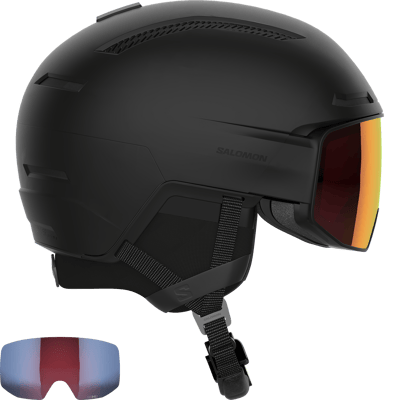 Salomon Skihelm - Unisex - Driver Prime Sigma Plus Black - Snowboard Helm - Wintersport bescherming - Zwart - 56-59
