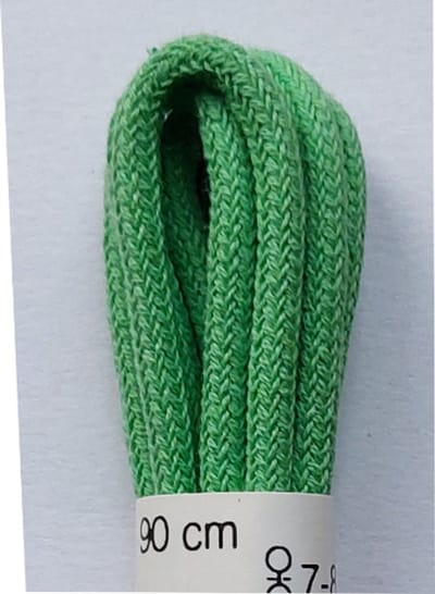 Ronilux Veter - Groen - Rond - Koord Veters - Lengte 90 cm - Dikte 3,5 mm - Schoenveter