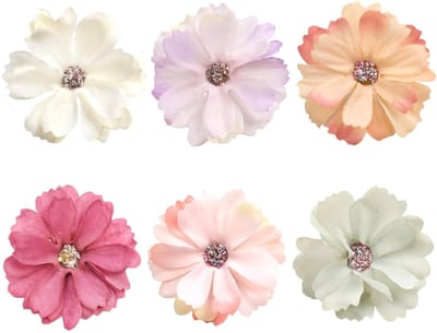 Dailygoods- Kunstbloemen 60 Stuks - Kunstbloemen voor Bruiloft - Decoratieve Bloemen - Knutselbloemen - Simulatie Bloemen - Elegant en Kleurrijk - Nep Bloemen
