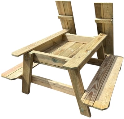Wooden sand pit table