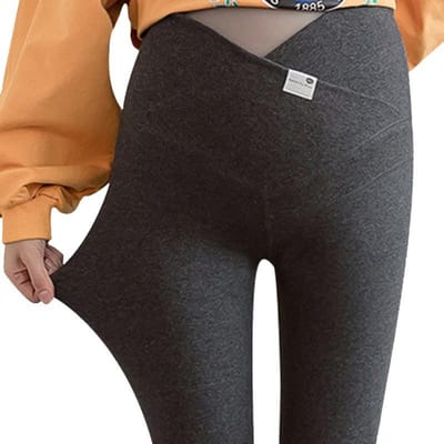 Zwangerschap Zwangere Vrouwen Capri Casual Broeken Over Bump Broekenleggings Zwangerschap Potloodbroeken Kleding XXL donkergrijze kleur