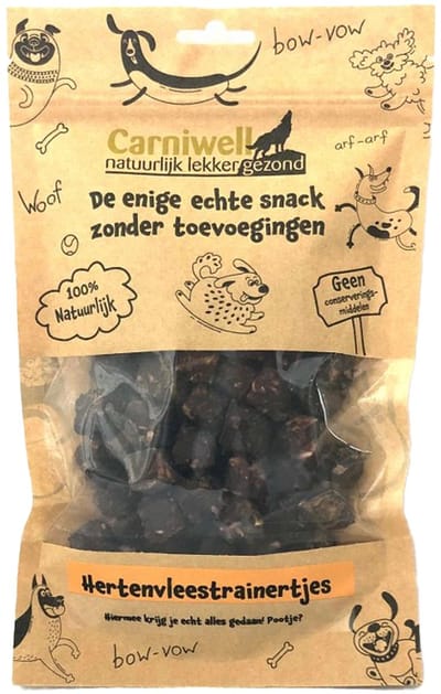 Carniwell Hertenvleestrainertjes 140 gr