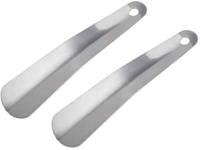 Schoenlepel - Lange schoenlepel - XL- 30 cm - Shoe horn - Schoenen aantrekken hulp - Makkelijker schoenen aandoen - Instaphulp - Metaal - Jonyx