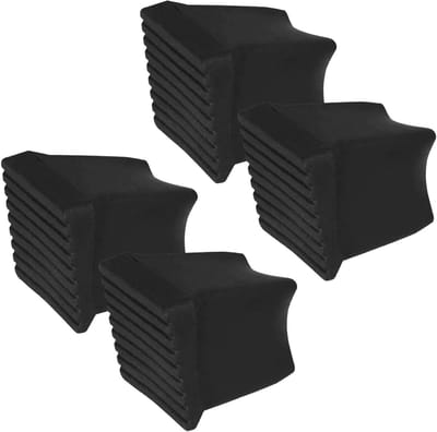 Antislip Laddervoeten - Ladder Beschermers - Veilig Werken - Weerbestendig Rubber - 4x3.7x3.5CM - Zwart