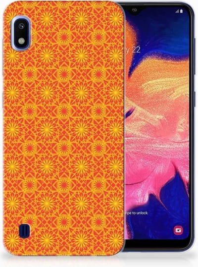 Samsung Galaxy A10 TPU bumper Batik Oranje