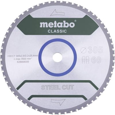 Metabo STEEL CUT CLASSIC 628651000 Cirkelzaagblad 165 x 20 x 1.2 mm Aantal tanden: 40 1 stuk(s)