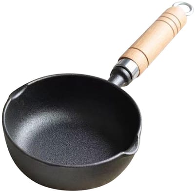 Dailygoods- Olieverwarmingspot Gietijzer - Gelijkmatige Warmteverdeling - Multifunctioneel Koken - Hoge Zijkanten - Snel Koken - Ideaal voor Gezinnen - Kookpan