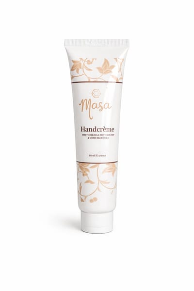 Hand Crème met Oudh geur en Argan Olie- Masa Skincare - Dode Zee Huidverzorging - Vegan & Cruelty Free