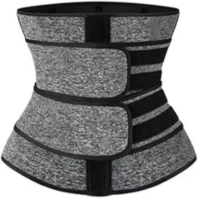 Nieuwe Dames Taille Trainer Fitness Sauna Zweet Neopreen Afslankgordel Shapewear Modelleringsband Body Shapers S gray
