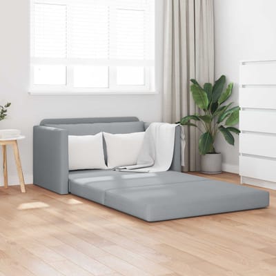 vidaXL - Slaapbank - Lichtgrijs - 124 - x - 71 - x - 78 - cm - Stof