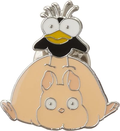 Spirituele Pin - Animatie Badge - Decoratieve Accessoires - Uniek Ontwerp - 7.3 x 4.2 cm - Multicolor