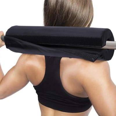 Barbell Pad - Squat Pad Hip Thrust Pad - Kracht Training - Anti-Slip Schuim - 38x7.5x7.5cm - Zwart