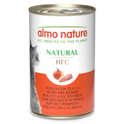 24x140g Kip met Pompoen Almo Nature Classic Kattenvoer