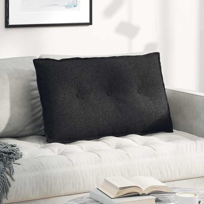 vidaXL - Rugkussen - Zwart - 200 - x - 19 - x - 50 - cm - Stof