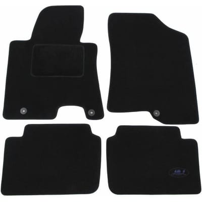 J&J AUTOMOTIVE | Tapis De Sol Noir Velours Sur Mesure Pour Hyundai Santa Fe 2021-2024 Hybrid noir