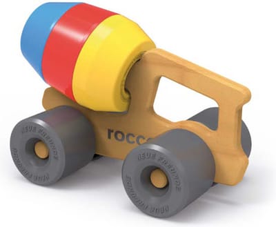 Rocco - betonwagen met 3 zandvormen                        - Betonwagen