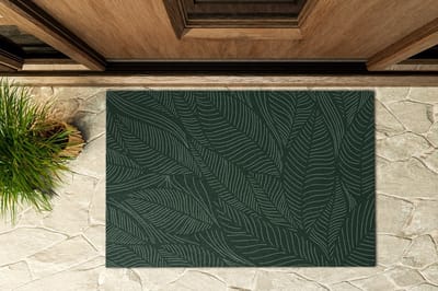 Coloray Buiten Deurmat - Groente Schoonloopmat Buiten - Plantenpatroon Wasbare Buitenmat - Hal Decoratie Ideeën - Deurmat Tegen Sneeuw - Deurmat Die Niet Wegglijdt - 90x60 cm
