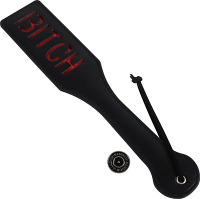 Banoch | Paddle Slap Bitch | Zwart PU Leer | BDSM