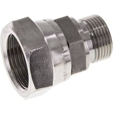 G 1'' x G 3/4'' F/M RVS Neusstuk 150 Bar - Hydrauliek - FL2S-FM-ST-100G-034G-I