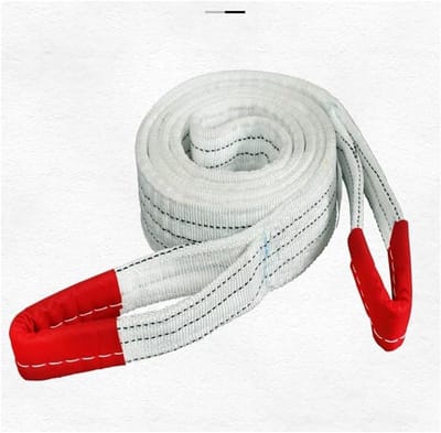 Nylon Hijsbanden - Hefbanden Tilbanden - Zware Voorwerpen Tillen - Slijtvast Polyester - 3T 2M - Wit