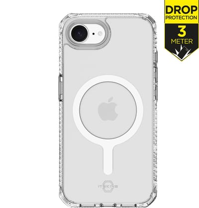 ITSKINS Hoesje geschikt voor Apple iPhone 16e MagSafe Telefoonhoesje Hardcase | ITSKINS Level 2 HybridMagFrost R Backcover Shockproof | Geschikt voor MagSafe | Geschikt voor Draadloos Opladen met Magnetische Ring | Geschikt voor MagSafe Case - Zwart